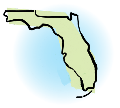 Plumbing Concepts INC. locations in Florida are marked with a green star on the state map